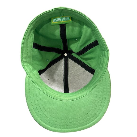 Sesame Street Oscar The Grouch Green Snapback Cap One Size - Picture 5 of 5